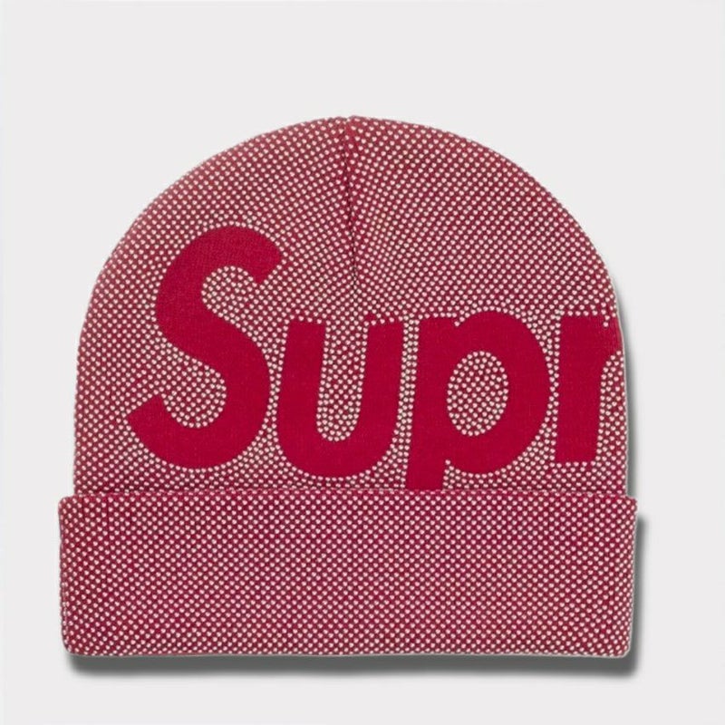Supreme シュプリーム 2025AW Studded Knockout Big Logo Beanie スタッズ ノックアウト ビッグ ロゴ ビーニー レッド