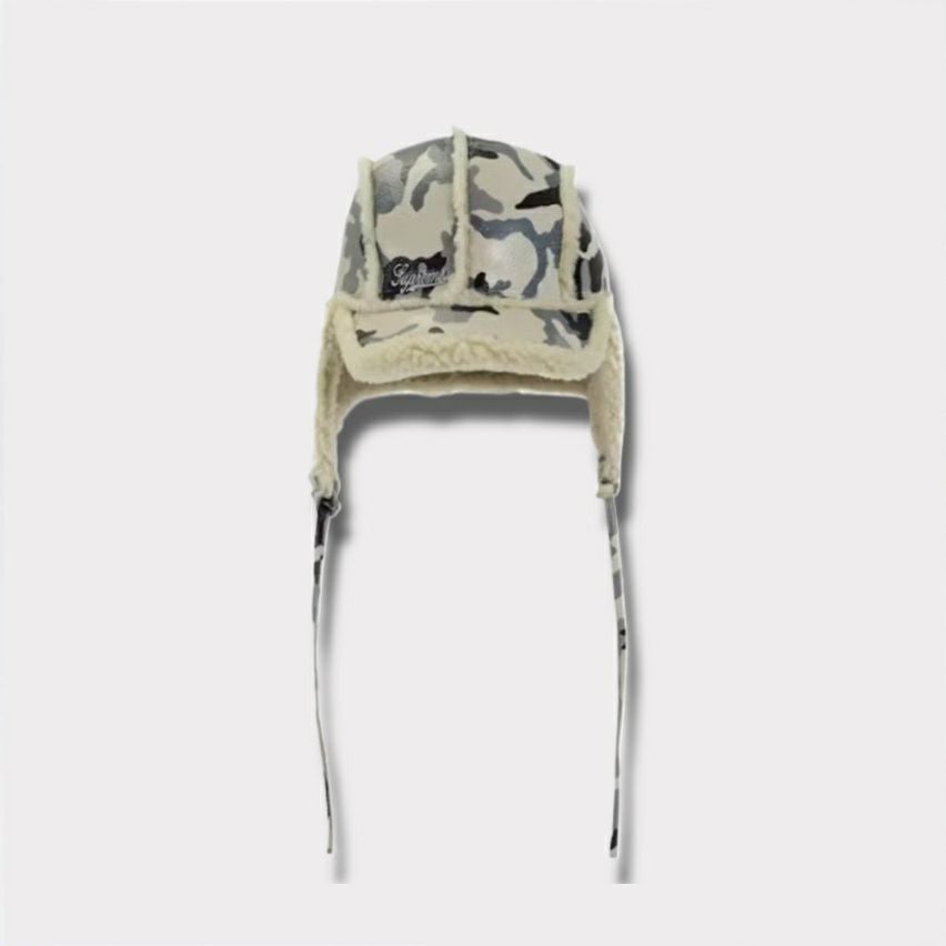 Supreme シュプリーム 2025AW Shearling Lined Earflap Cap　シアリング ラインド イヤーフラップ キャップ　スノーカモ2
