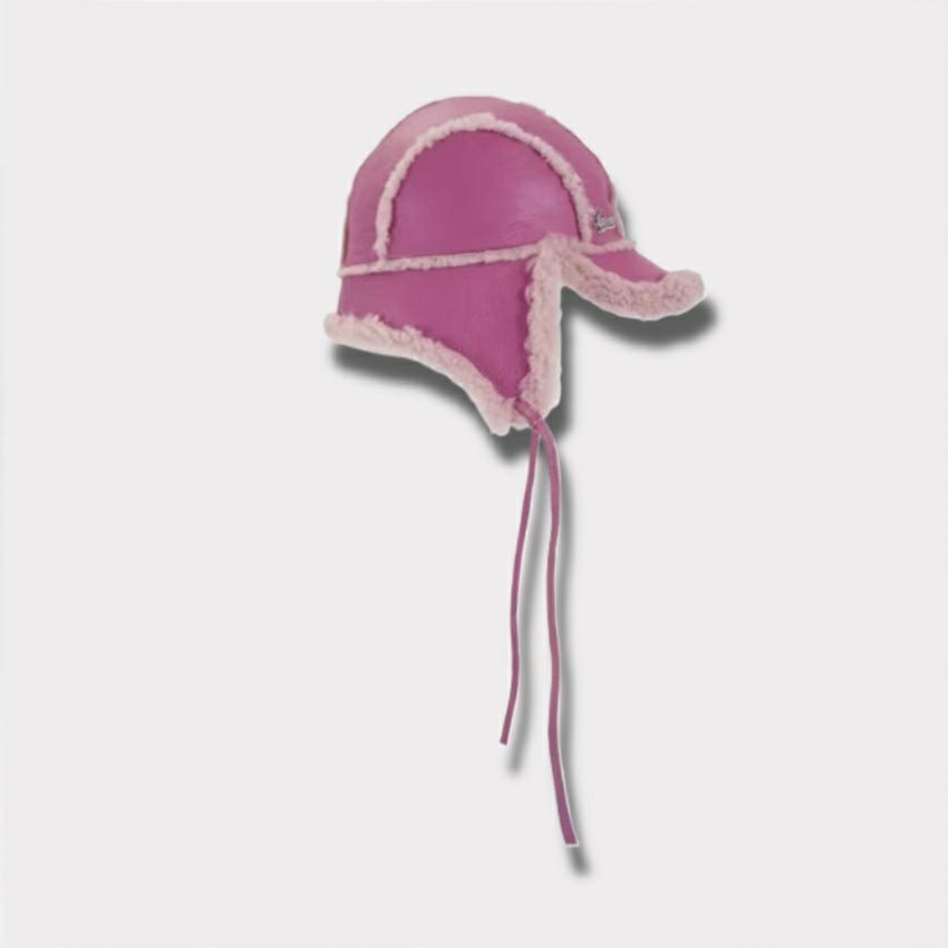 Supreme シュプリーム 2025AW Shearling Lined Earflap Cap　シアリング ラインド イヤーフラップ キャップ　ピンク1