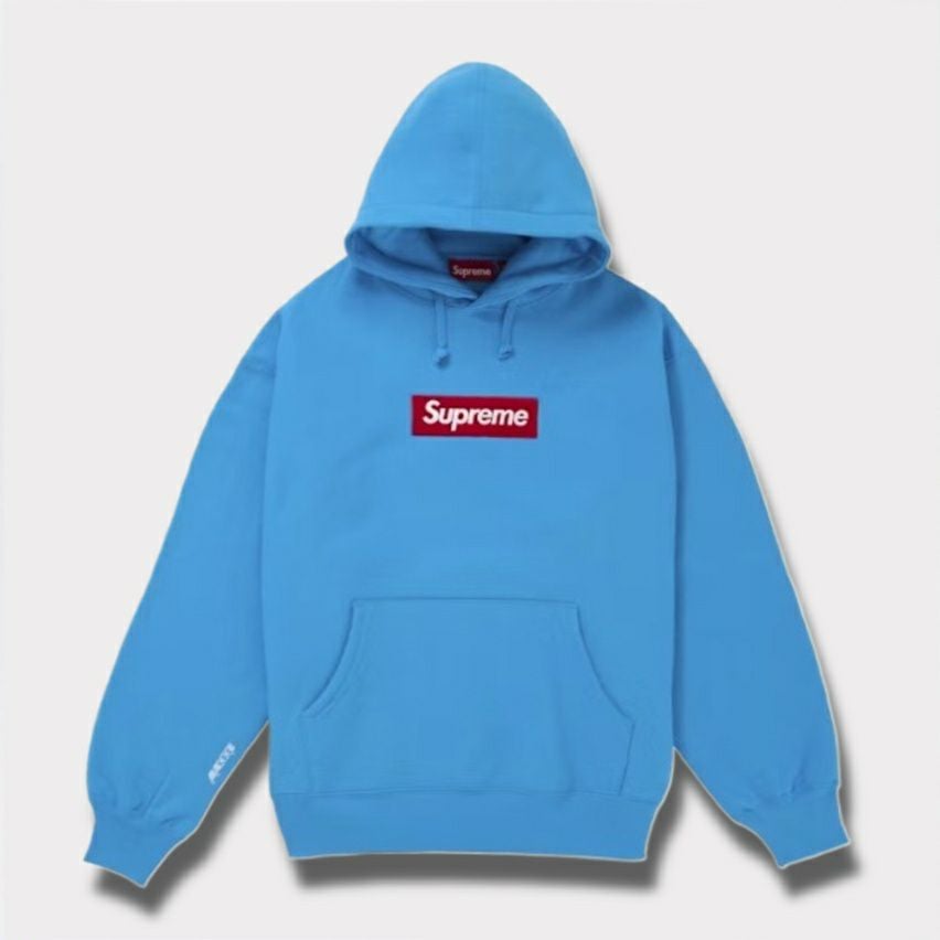  Supreme シュプリーム 2025AW Box Logo Hooded Sweatshirt ボックスロゴフードパーカー シアン