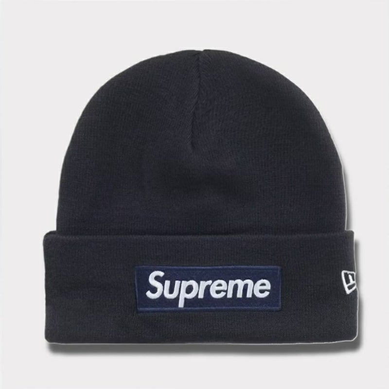 upreme シュプリーム 2025AW New Era Box Logo Beanie ニューエラ ボックスロゴビーニー ネイビー