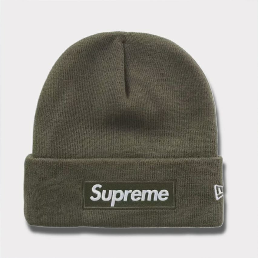 Supreme シュプリーム 2025AW New Era Box Logo Beanie ニューエラ ボックスロゴビーニー ライトオリーブ1