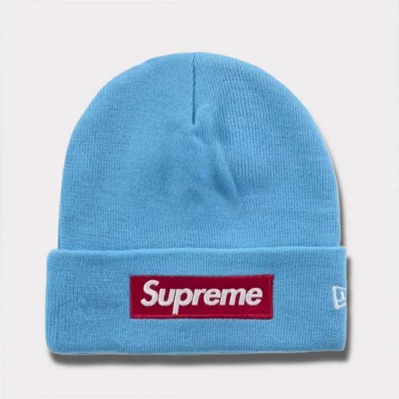 > Supreme シュプリーム 2025AW New Era Box Logo Beanie ニューエラ ボックスロゴビーニー シアン