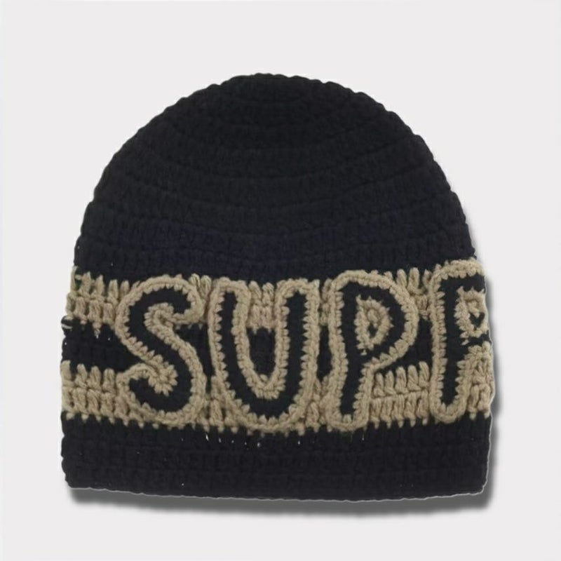 Supreme シュプリーム 2025AW Crochet Logo Beanie クロシェットロゴビーニー ブラック
