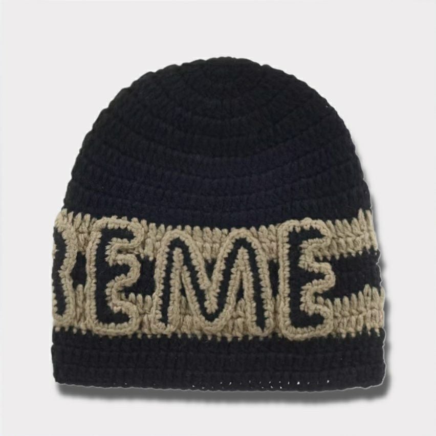 Supreme シュプリーム 2025AW Crochet Logo Beanie クロシェットロゴビーニー ブラック1