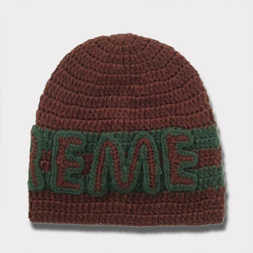 Supreme シュプリーム 2025AW Crochet Logo Beanie クロシェットロゴビーニー ブラウン1