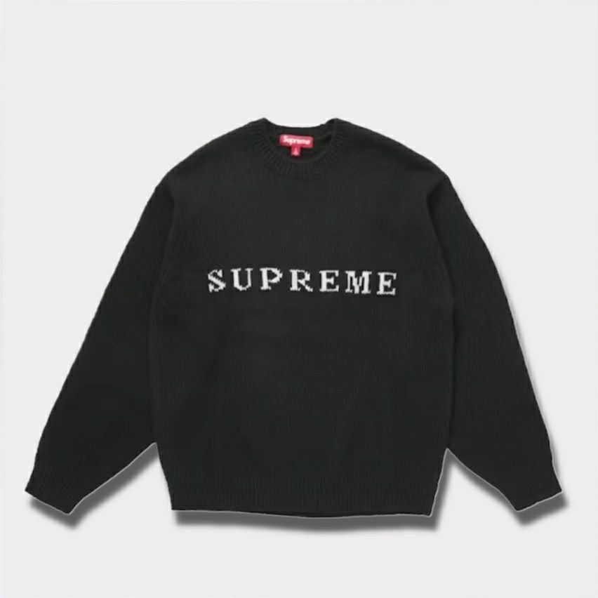Supreme シュプリーム 2025AW Contrast Logo Sweater コントラストロゴセーター ブラック
