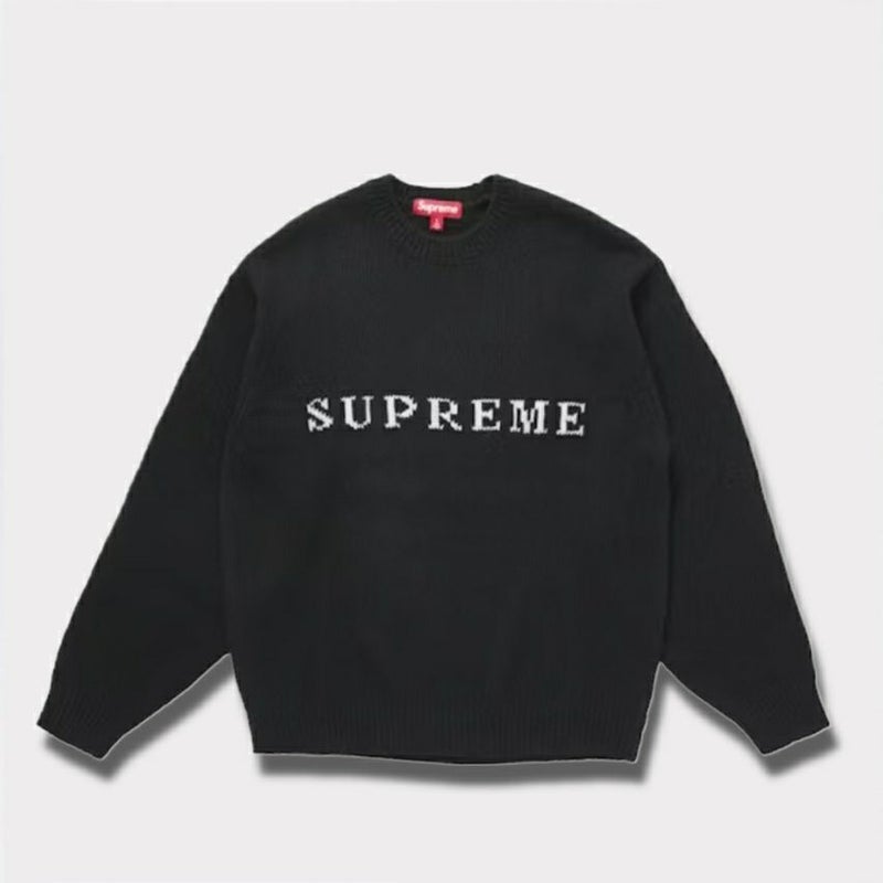 Supreme シュプリーム 2025AW Contrast Logo Sweater コントラストロゴセーター ブラック