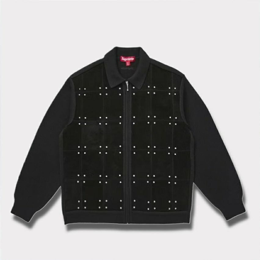 Supreme シュプリーム 2025AW Studded Suede Zip Up Cardigan スタッズ