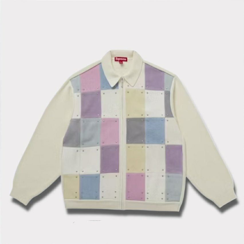 Supreme シュプリーム 2025AW Studded Suede Zip Up Cardigan スタッズ 