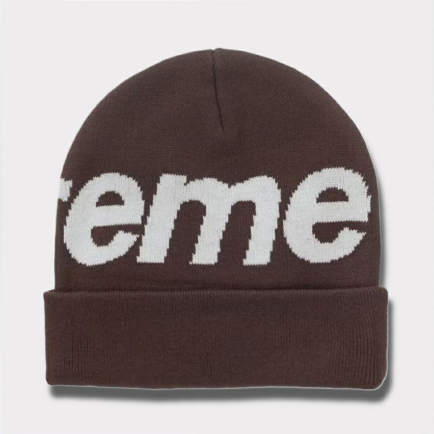Supreme シュプリーム 2025AW Big Logo Beanie ビッグロゴビーニー ブラウン1
