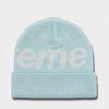 Supreme シュプリーム 2025AW Big Logo Beanie ビッグロゴビーニー ライトブルー1