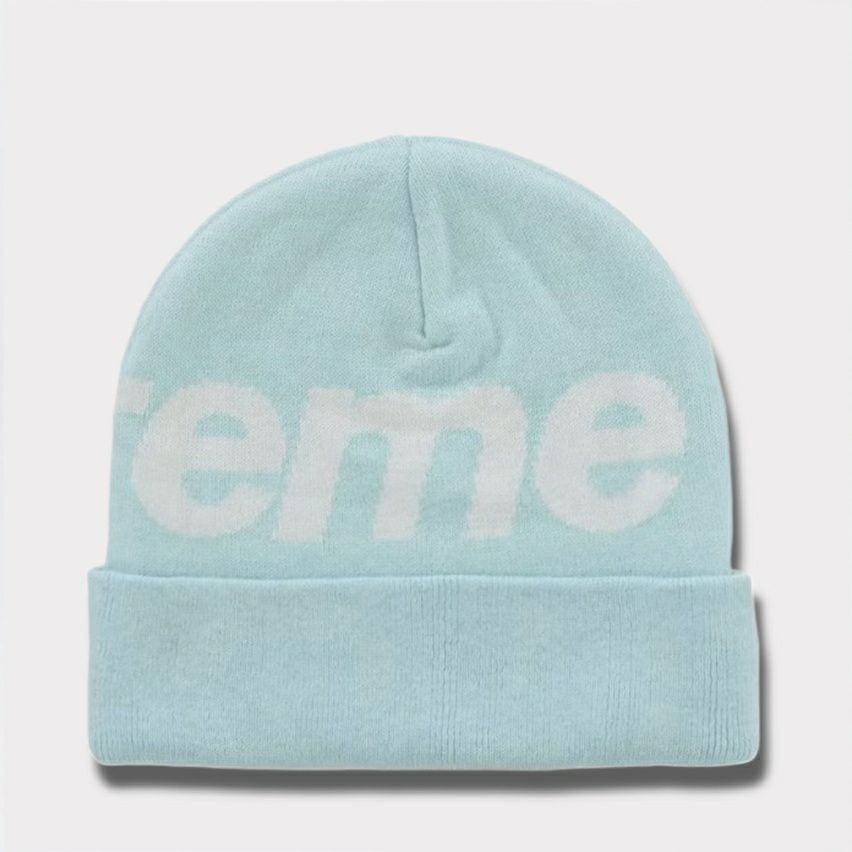 Supreme シュプリーム 2025AW Big Logo Beanie ビッグロゴビーニー ライトブルー1