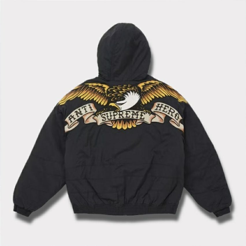 Supreme シュプリーム 2025AW ANTIHERO Stadium Jacket　アンタイヒーロー スタジアム ジャケット ブラック1