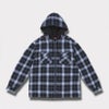  Supreme シュプリーム 2025AW Lined Zip Up Hooded Flannel Shirt ラインド ジップ アップ フード フランネル シャツ　ブラック