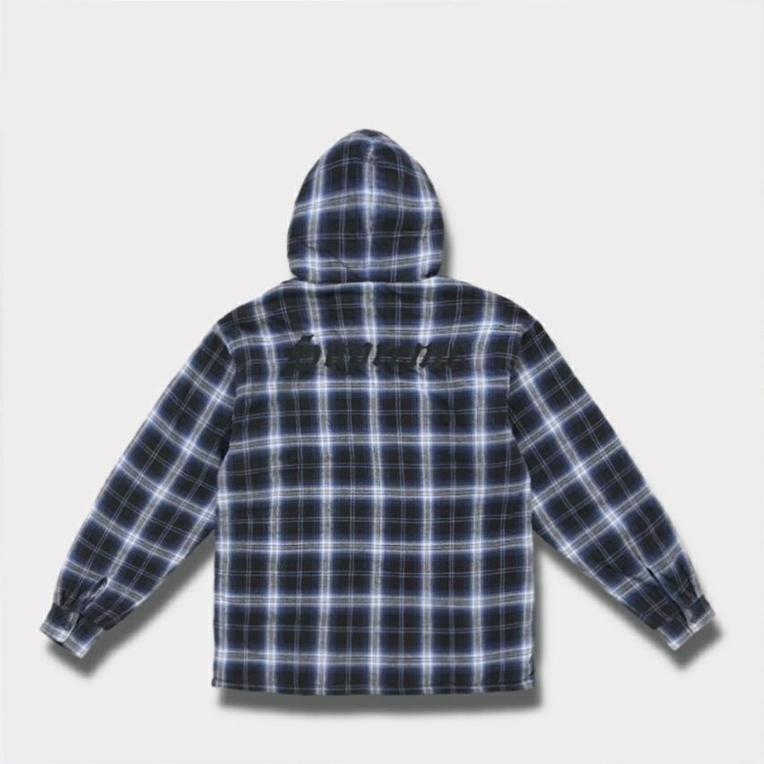 Supreme シュプリーム 2025AW Lined Zip Up Hooded Flannel Shirt ラインド ジップ アップ フード フランネル シャツ　ブラック1