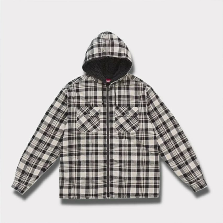 Supreme シュプリーム 2025AW Lined Zip Up Hooded Flannel Shirt ラインド ジップ アップ フード フランネル シャツ　ライトタン
