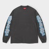Supreme シュプリーム 2026SS Cracked Sleeve L/S Top Tee クラックドスリーブ ロングスリーブトップTシャツ ウォッシュドブラック