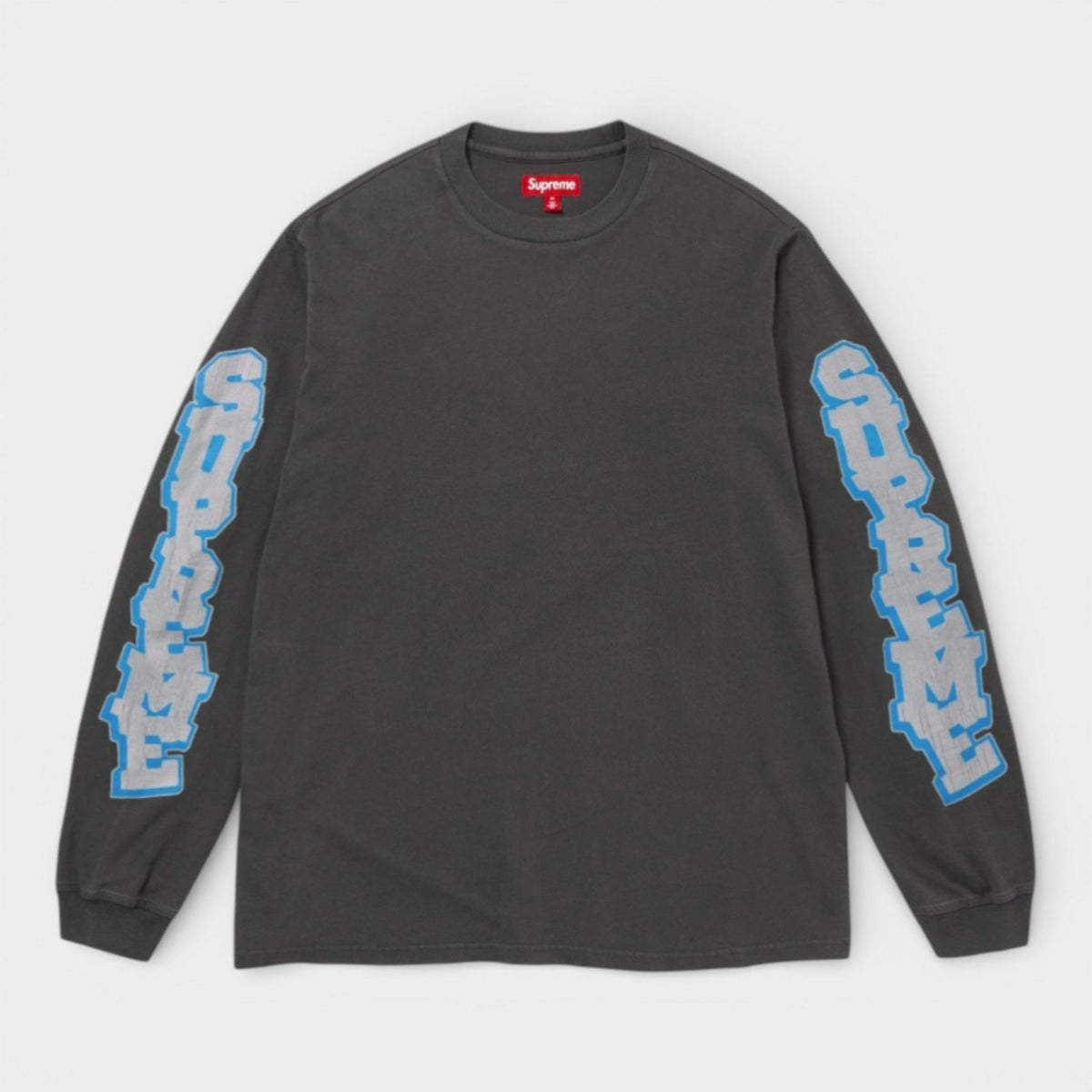 Supreme シュプリーム 2026SS Cracked Sleeve L/S Top Tee クラックドスリーブ ロングスリーブトップTシャツ ウォッシュドブラック