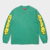 Supreme シュプリーム 2026SS Cracked Sleeve L/S Top Tee クラックドスリーブ ロングスリーブトップTシャツ ウォッシュドグリーン