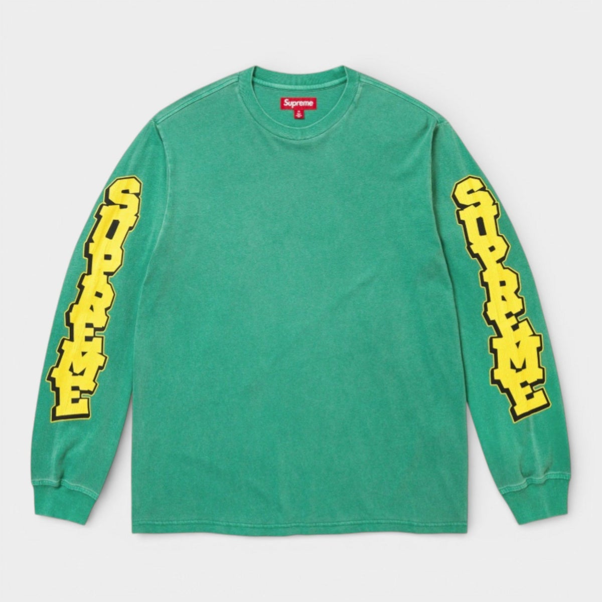 Supreme シュプリーム 2026SS Cracked Sleeve L/S Top Tee クラックドスリーブ ロングスリーブトップTシャツ ウォッシュドグリーン