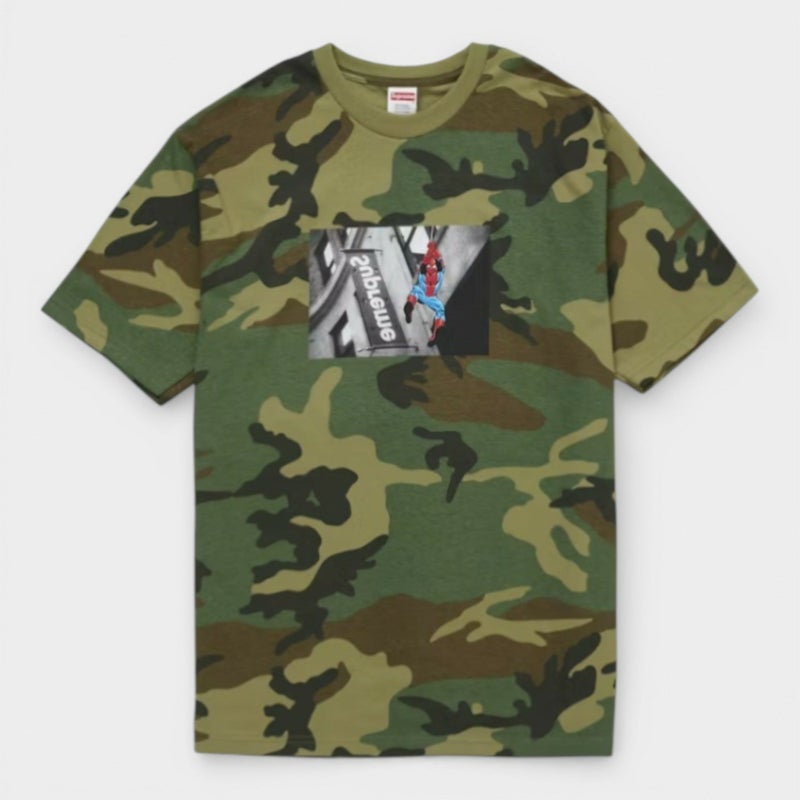 Supreme シュプリーム 2026SS Spider-Man Tee スパイダーマン Tシャツ　ウッドランドカモ