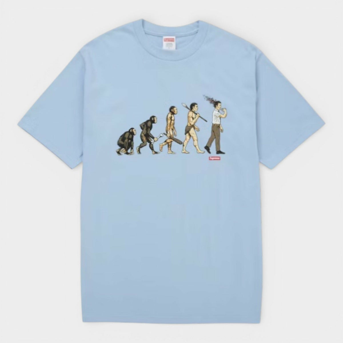 Supreme シュプリーム 2026SS Evolution Tee エボリューション Tシャツ パウダーブルー
