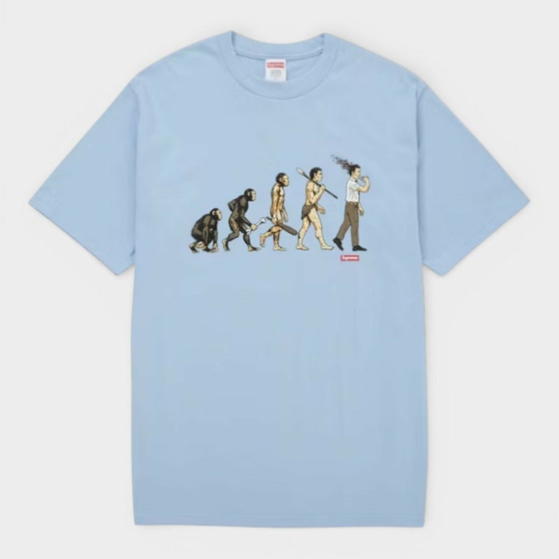 Supreme シュプリーム 2026SS Evolution Tee エボリューション Tシャツ パウダーブルー