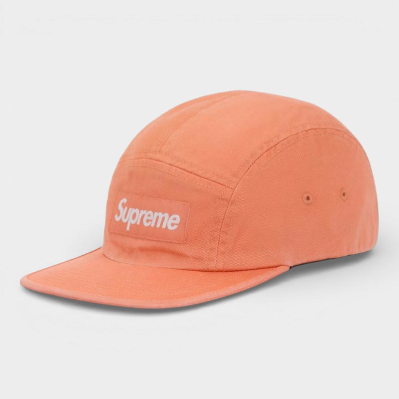  Supreme シュプリーム 2026SS Washed Chino Twill Camp Cap　ウォッシュド チノツイル キャンプキャップ ライトオレンジ