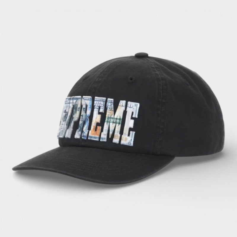 Supreme シュプリーム 2026SS Embroidered Money Logo 6-Panel Cap エンブロイダード マネーロゴ 6パネルキャップ ブラック
