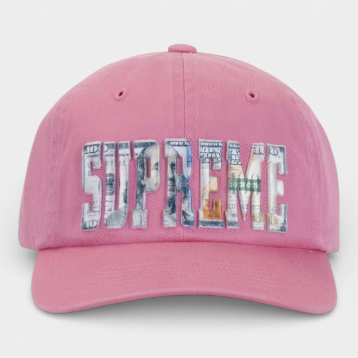 Supreme シュプリーム 2026SS Embroidered Money Logo 6-Panel Cap エンブロイダード マネーロゴ 6パネルキャップ ピンク1