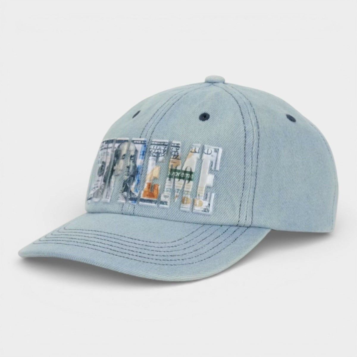 Supreme シュプリーム 2026SS Embroidered Money Logo 6-Panel Cap エンブロイダード マネーロゴ 6パネルキャップ デニム
