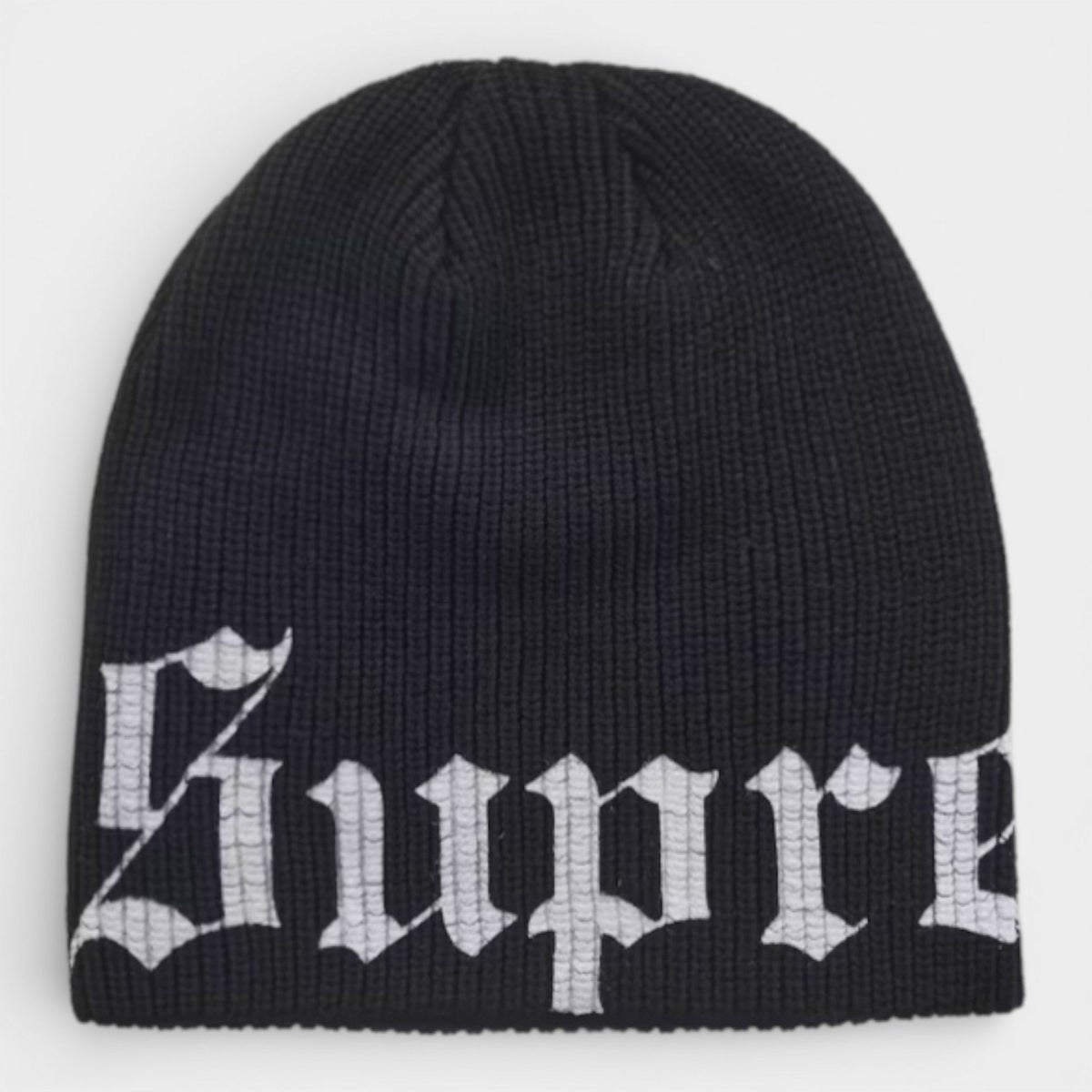 Supreme シュプリーム 2026SS Old English Printed Beanie オールドイングリッシュ プリンテッドビーニー ブラック