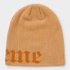 Supreme シュプリーム 2026SS Old English Printed Beanie オールドイングリッシュ プリンテッドビーニー ライトオレンジ1