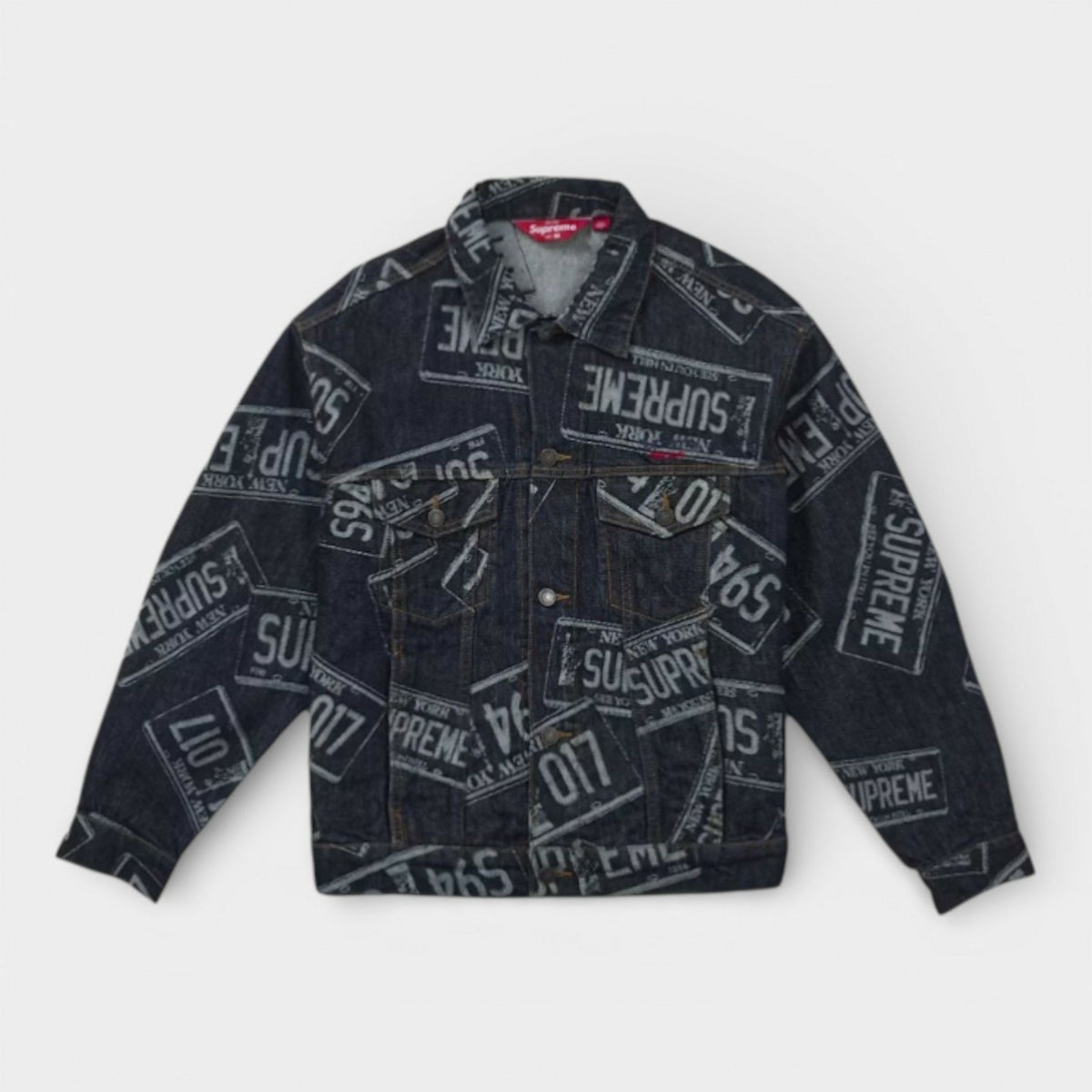  Supreme シュプリーム 2026SS Denim Trucker Jacket デニムトラッカージャケット　ライセンスプレート