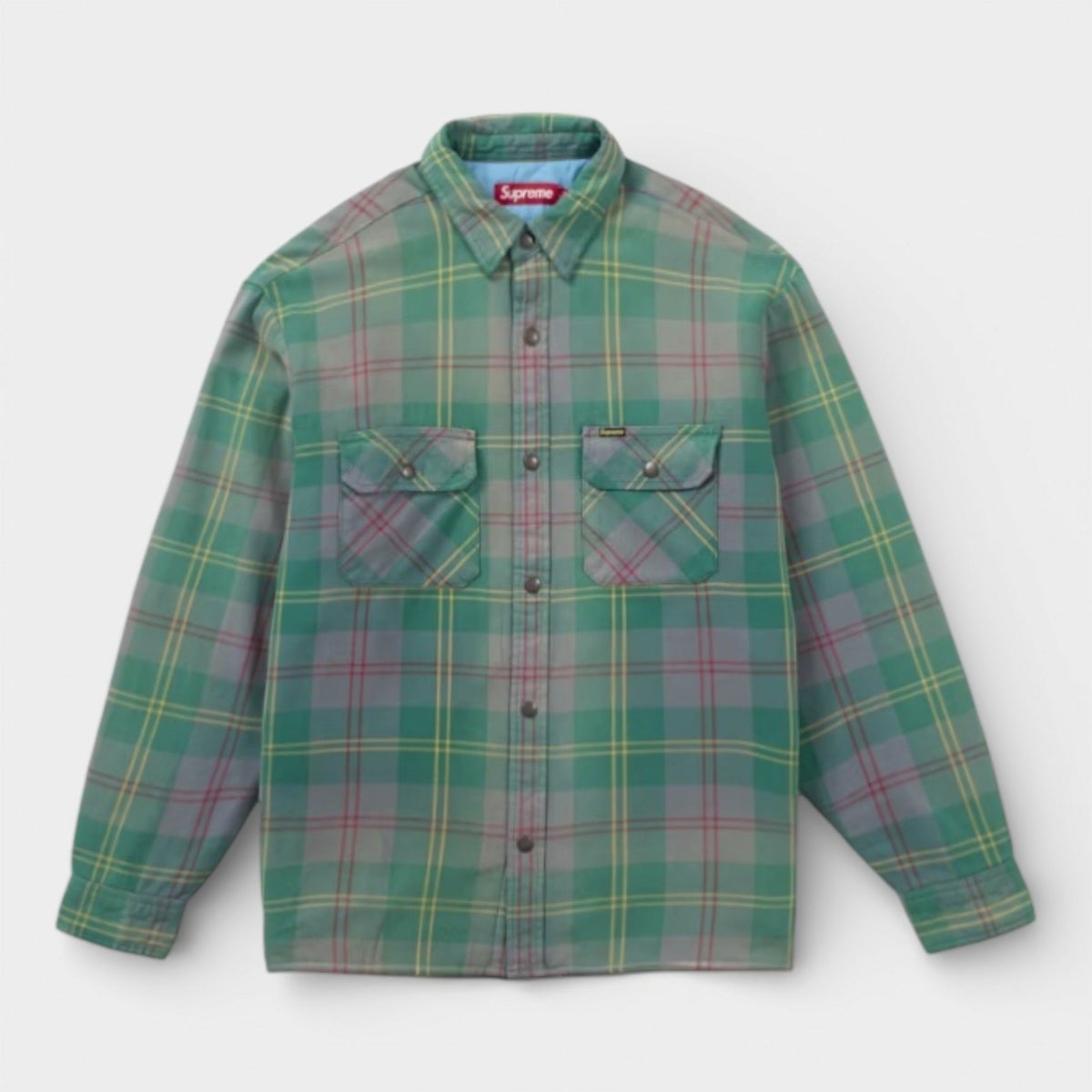 Supreme シュプリーム 2026SS Quilted Lined Flannel Snap Shirt キルテッドラインド フランネルスナップシャツ グリーン