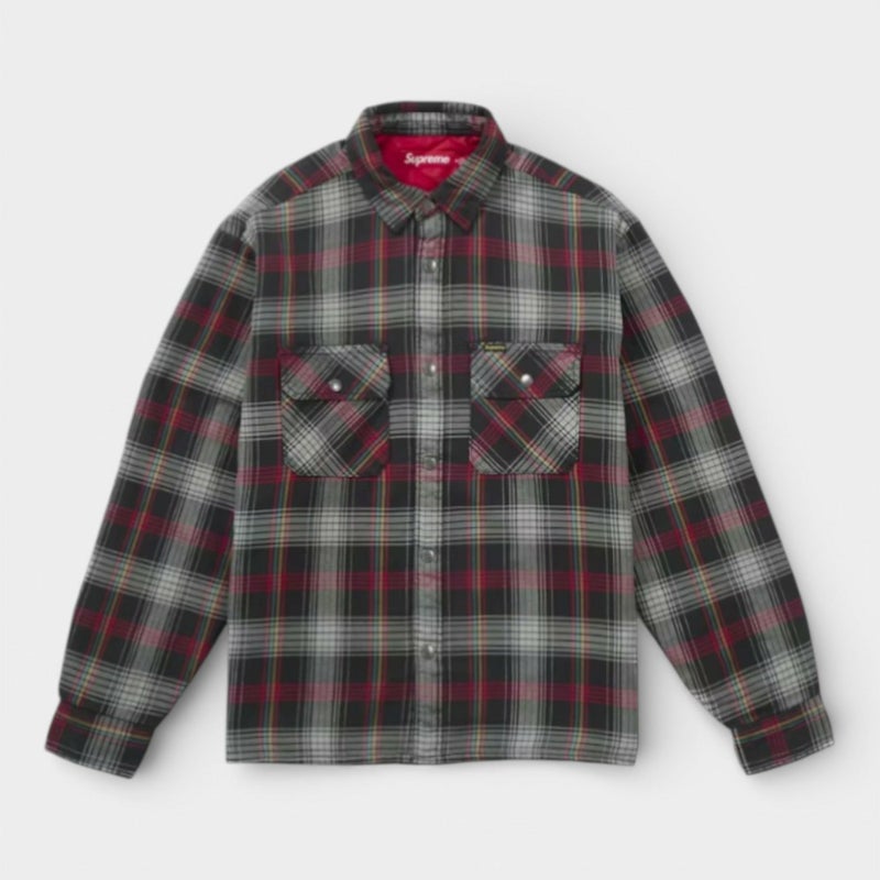 Supreme シュプリーム 2026SS Quilted Lined Flannel Snap Shirt キルテッドラインド フランネルスナップシャツ ブラック