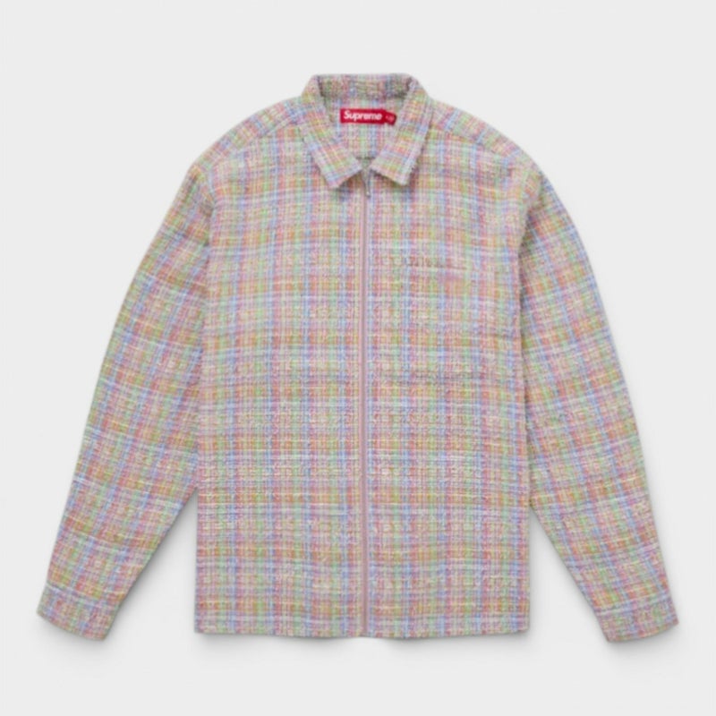 Supreme シュプリーム 2026SS Boucle Zip Up Shirt ブークレ ジップアップ シャツ マルチカラー