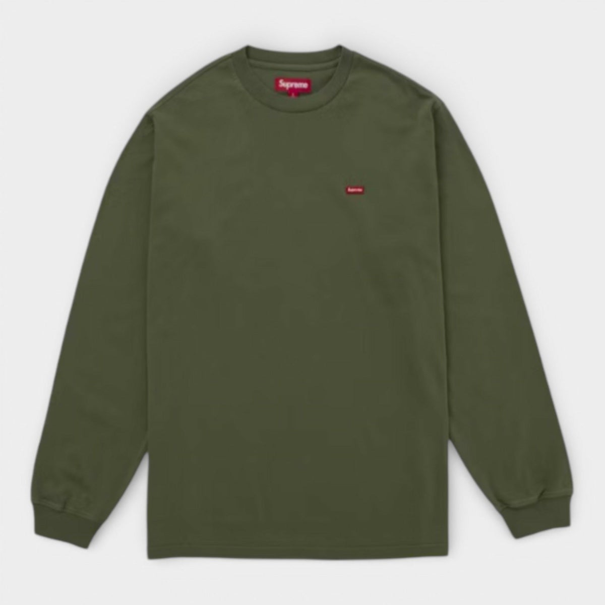 Supreme シュプリーム 2026SS Small Box L/S Tee スモールボックス ロングスリーブ Tシャツ ダークオリーブ