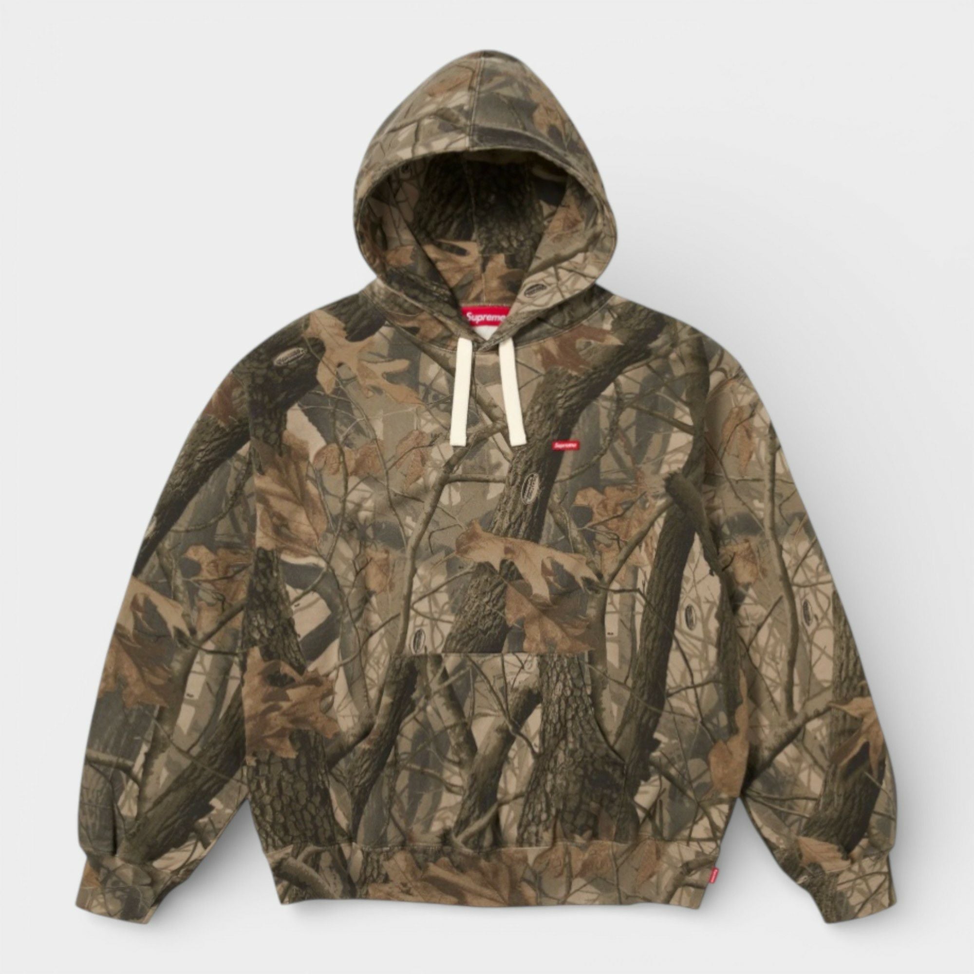 L) Supreme ボックスロゴ フーディー アッシュ グレー カモ L Supreme