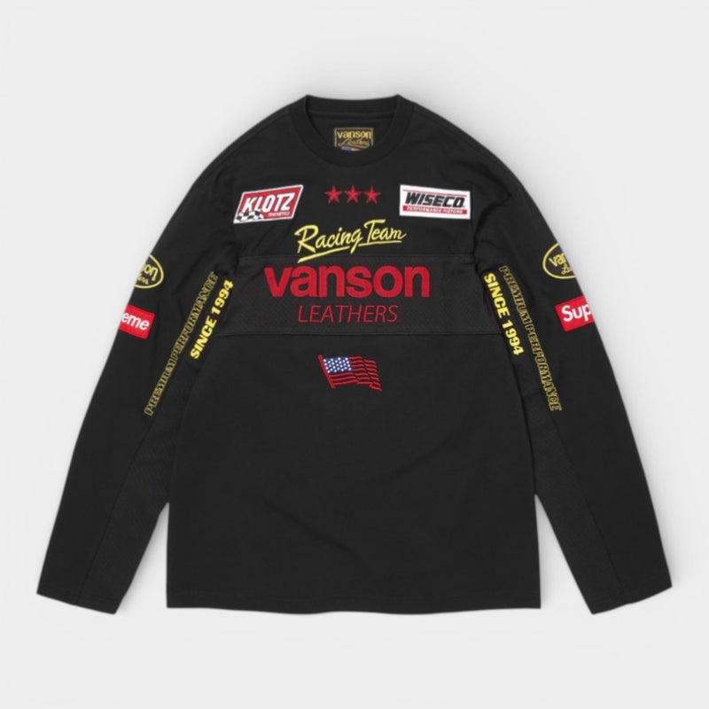 Supreme シュプリーム 2026SS Vanson Leathers L/S Top バンソンレザーズ ロングスリーブトップ ブラック