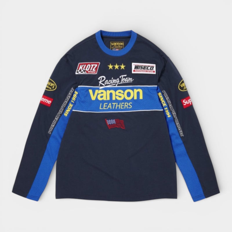 Supreme シュプリーム 2026SS Vanson Leathers L/S Top バンソンレザーズ ロングスリーブトップ ネイビー