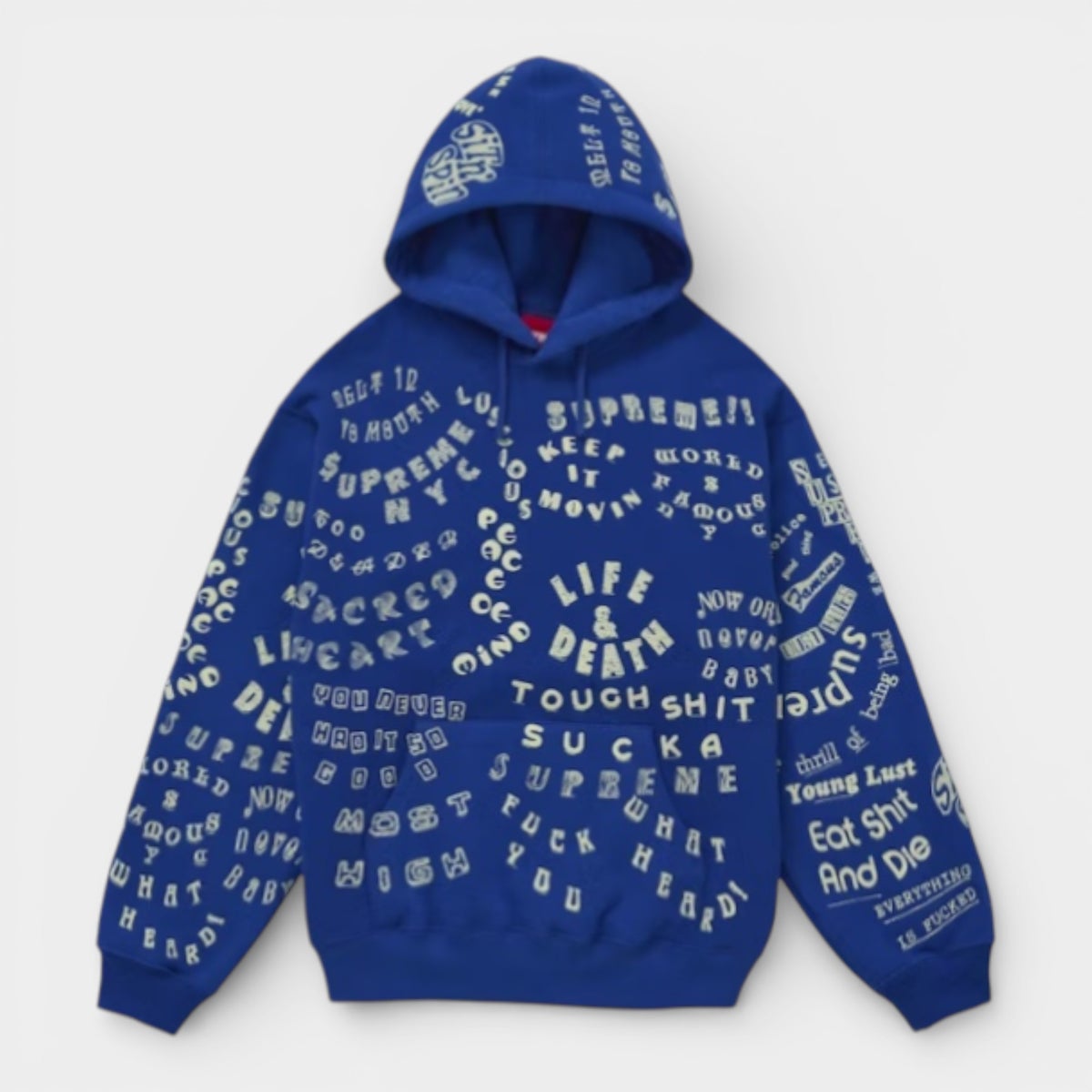  Supreme シュプリーム 2026SS Too Deadly Hooded Sweatshirt トゥーデッドリー フーデッドスウェットパーカー ロイヤル