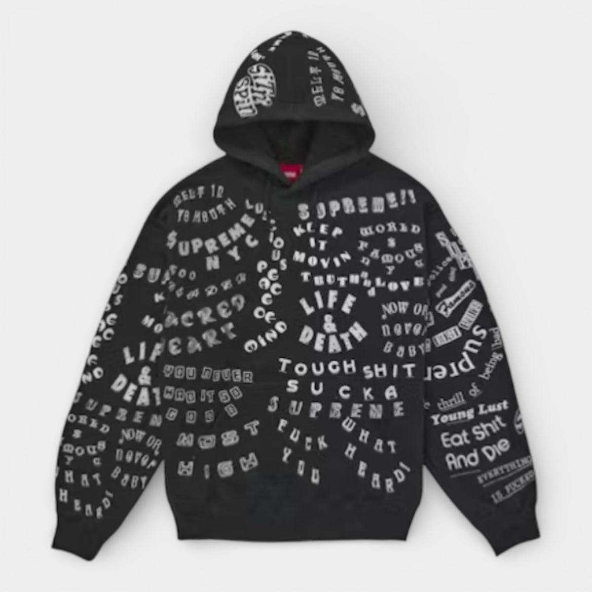 Supreme シュプリーム 2026SS Too Deadly Hooded Sweatshirt トゥーデッドリー フーデッドスウェットパーカー ブラック