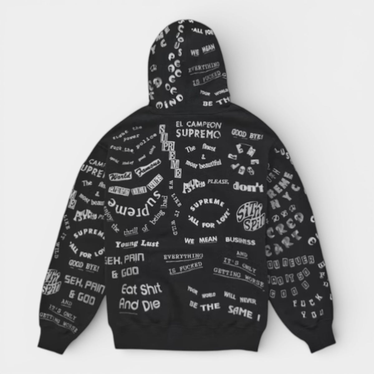 Supreme シュプリーム 2026SS Too Deadly Hooded Sweatshirt トゥーデッドリー フーデッドスウェットパーカー ブラック1