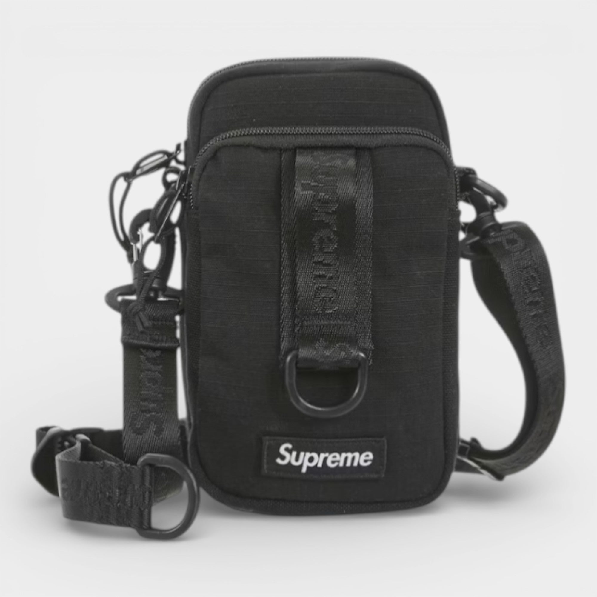 Supreme シュプリーム 17ss Waist Bag ウエストバッグ 17SS☆Supreme Waist Bag Shoulder Hip Bag ウエストバッグ 黒