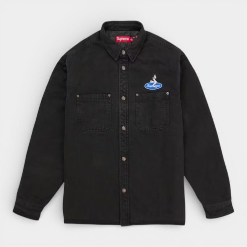 Supreme シュプリーム 2026SS Quilted Lined Denim Snap Shirt キルテッド ラインド デニムスナップシャツ ブラック