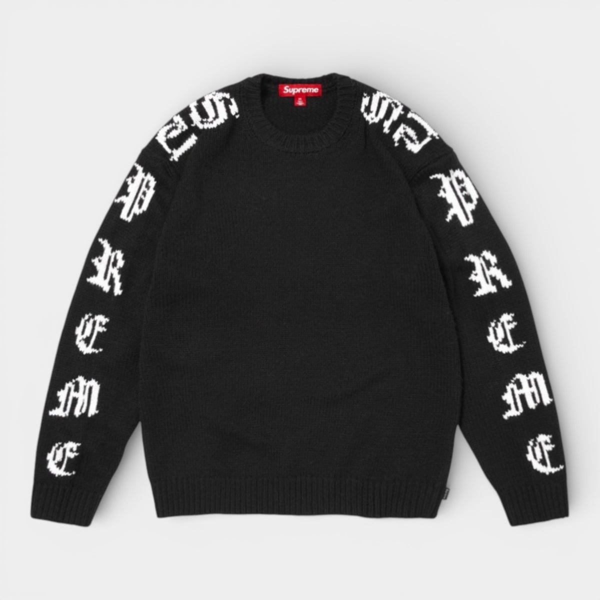Supreme シュプリーム 2026SS Old English Sleeves Sweater オールドイングリッシュ スリーブセーター ブラック