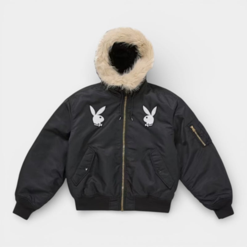 Supreme シュプリーム 2026SS Playboy Hooded MA-1 プレイボーイ フーデッド MA-1　ブラック