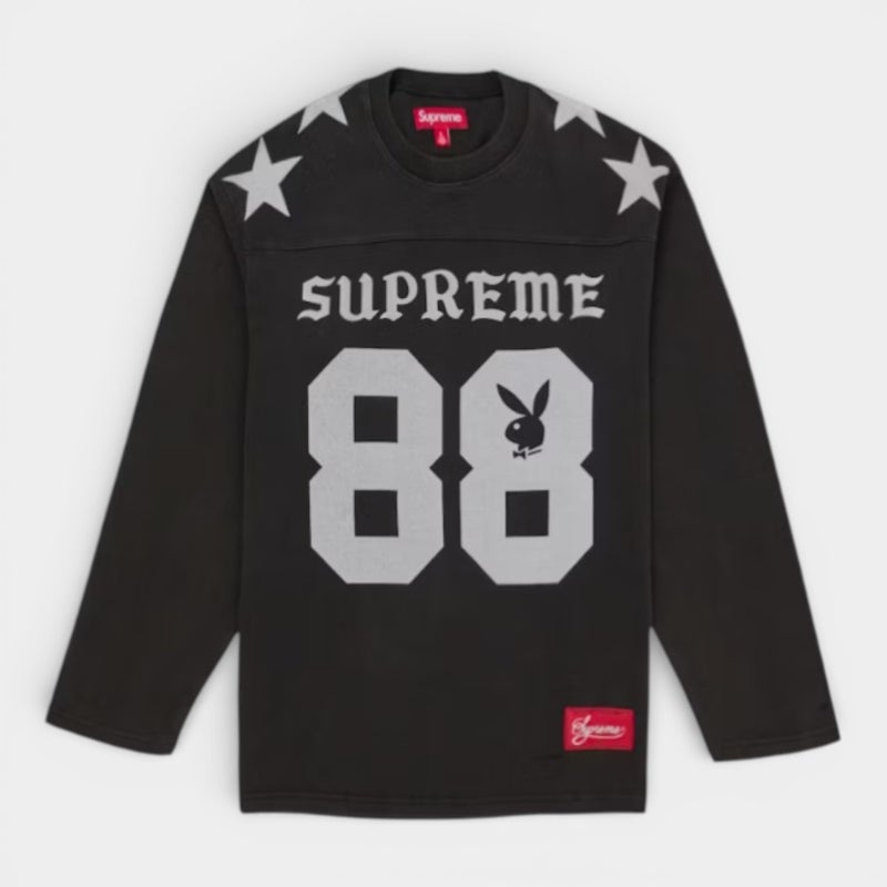 Supreme シュプリーム 2026SS Playboy L/S Football Top　プレイボーイ ロングスリーブ フットボールトップTシャツ ブラック